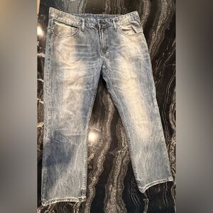 Buffalo David Bitton Light Blue Straight Jeans 39x30